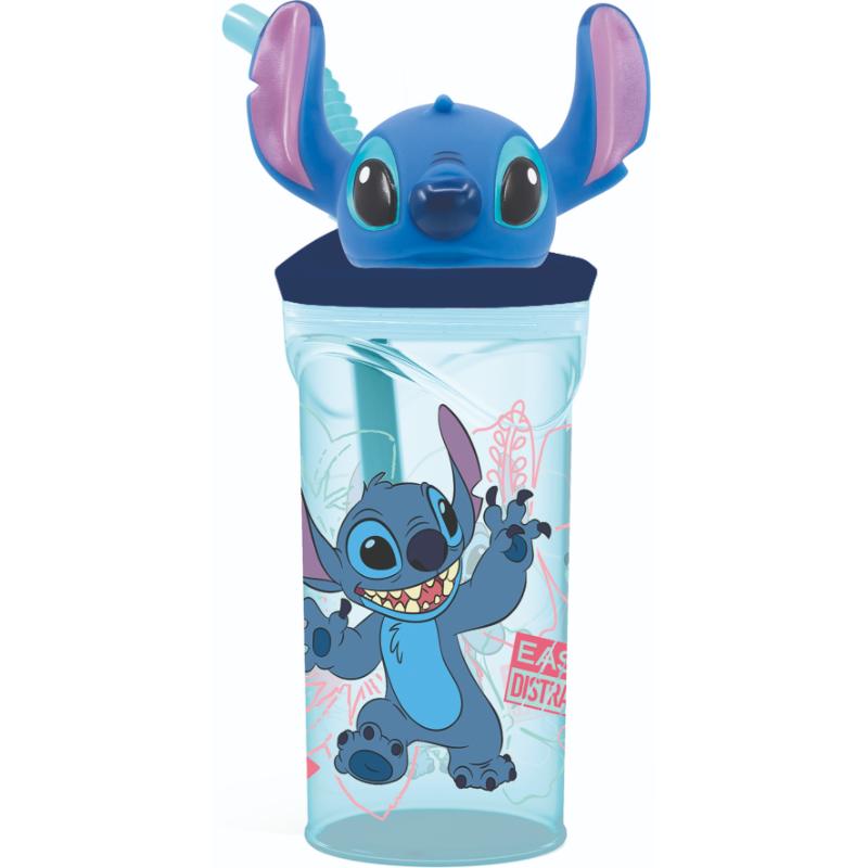 vaso con tapon figura 3D stitch disney