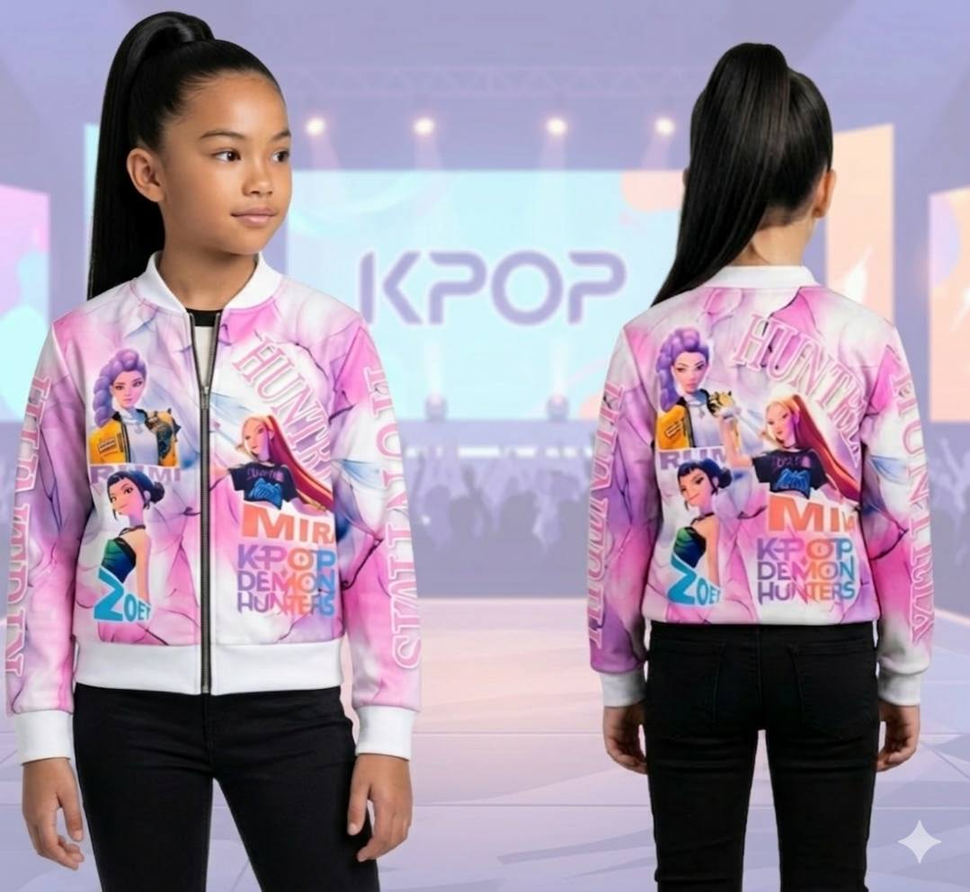 sudadera entretiempo con cremallera kpop