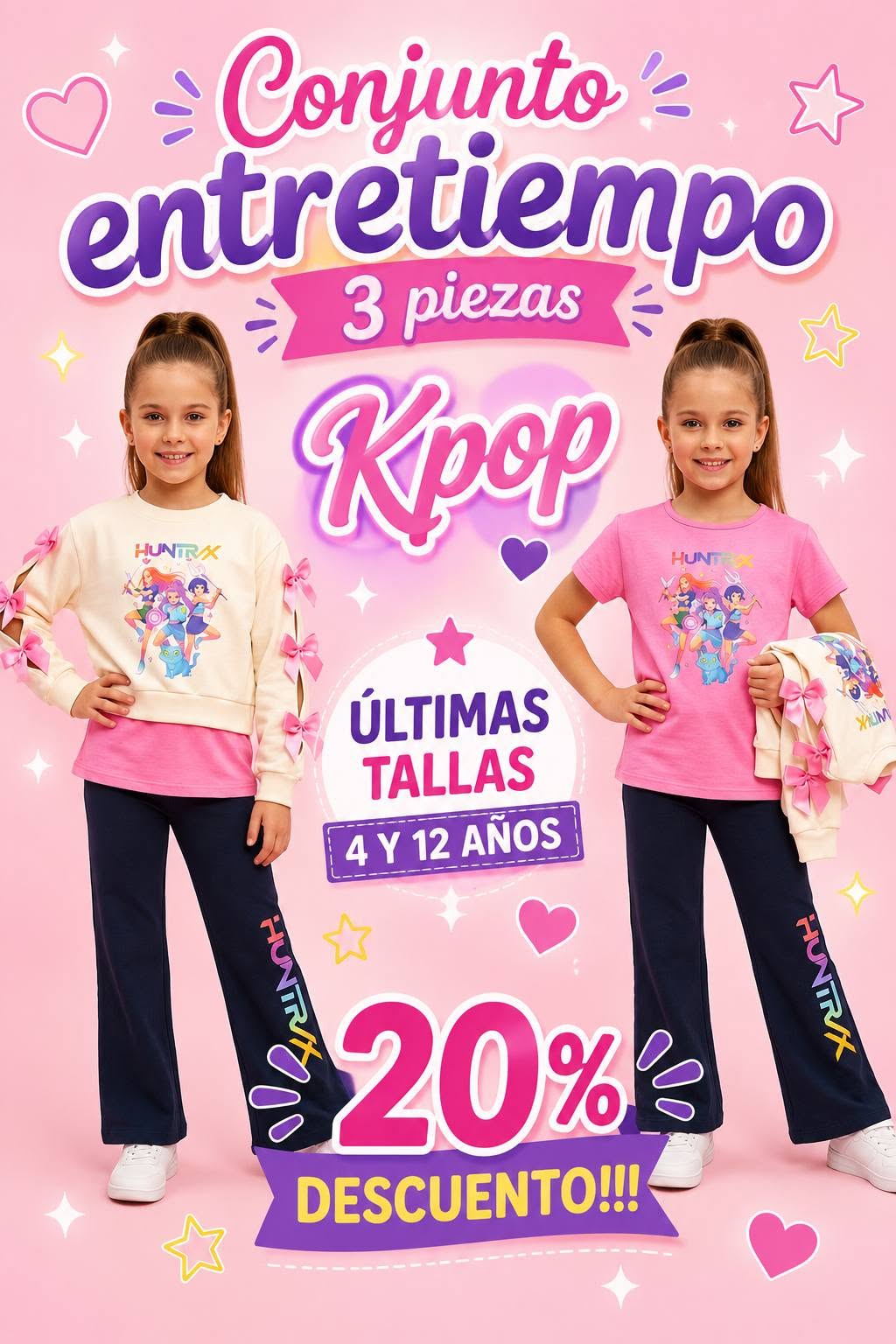 conjunto 3 piezas entretiempop kpop
