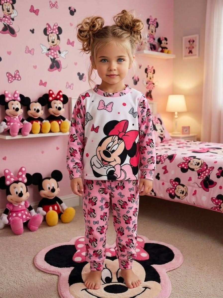pijama tejido polar minnie